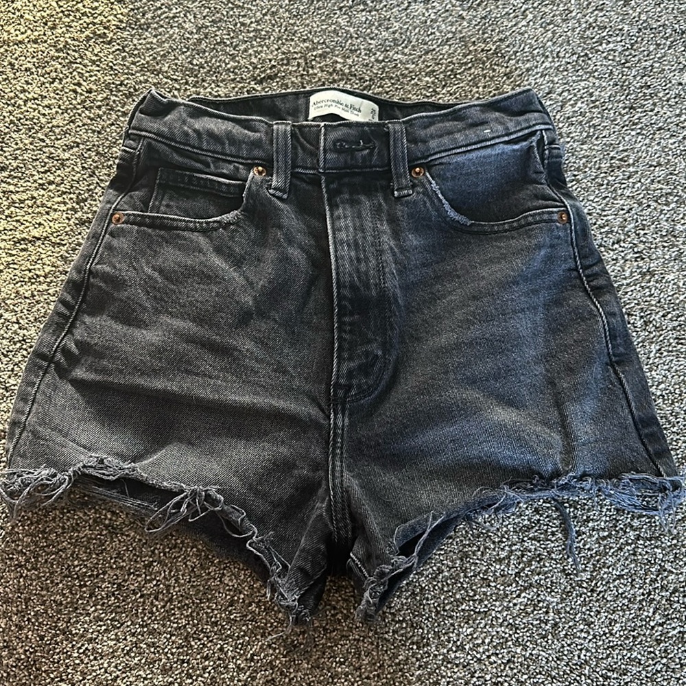 Women's Black Denim Shorts